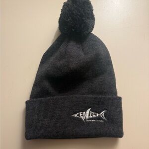 Kenichi Aspen Merch Dark Gray Pom-Pom Beanie